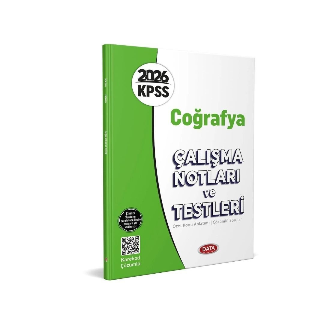 2026 KPSS Coğrafya Çalışma Notları ve Testleri Data Yayınları