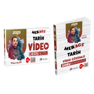 Dizgi Kitap MEB AGS Tarih Video Ders Notları ve Video Çözümlü Soru Bankası Seti 2025 Selami Yalçın