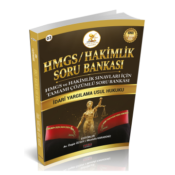HMGS-HAKİMLİK Soru Bankası İdari Yargılama Hukuku Savaş Yayınları
