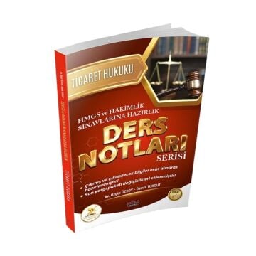 Savaş Yayınları HUKAL HMGS HAKİMLİK Ticaret Hukuku Ders Notları