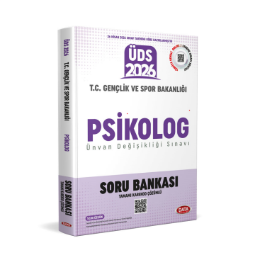 T.C. Gençlik ve Spor Bakanlığı Psikolog ÜDS Soru Bankası - Karekod Çözümlü Data Yayınları