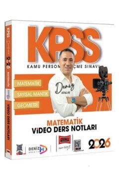 Yargı Yayınları 2026 KPSS Genel Yetenek Matematik Video Ders Notları (Deniz Atalay)