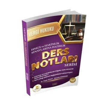 Savaş Yayınları HUKAL HMGS HAKİMLİK Vergi ve Vergi Usul Hukuku Ders Notları