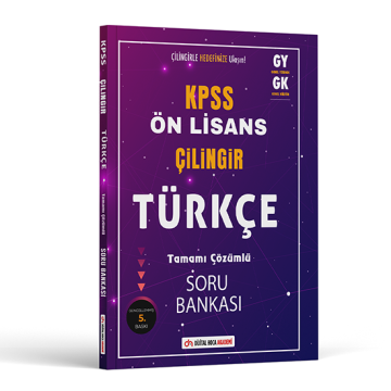 2024 KPSS Ön Lisans Çilingir Türkçe Tamamı Çözümlü Soru Bankası Dijital Hoca