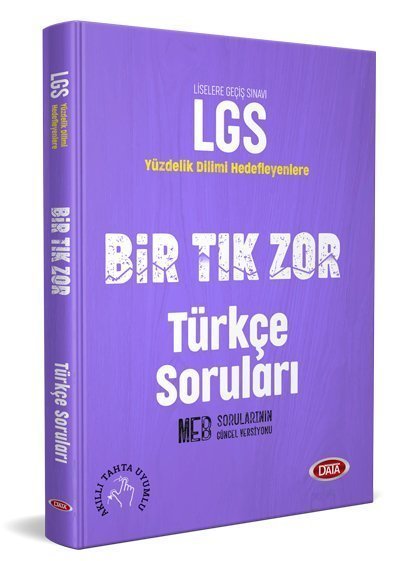 Data LGS Bir Tık Zor Türkçe Soruları Data Yayınları