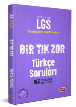 Data LGS Bir Tık Zor Türkçe Soruları Data Yayınları