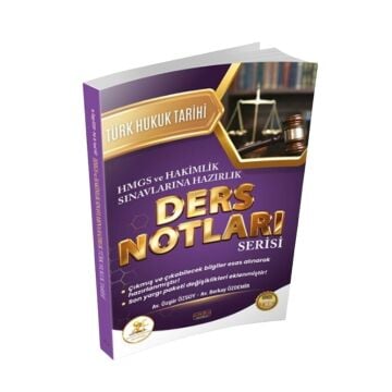 Savaş Yayınları HUKAL HMGS HAKİMLİK Türk Hukuk Tarihi Ders Notları