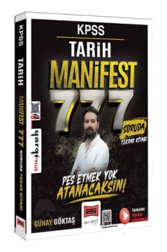 Yargı Yayınları 2026 KPSS Tarih Manifest 777 Soruda Tekrar Kitabı Çözümlü Günay Göktaş