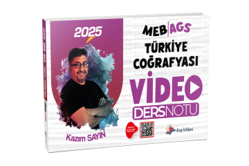 Dizgi Kitap MEB AGS Türkiye Coğrafyası Video Ders Notları 2025 Kazım Sayın