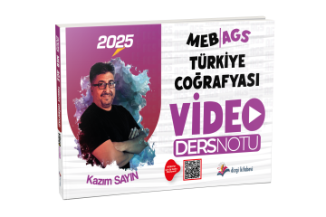 Dizgi Kitap 2025 MEB-AGS Türkiye Coğrafyası Video Ders Notları - Kazım Sayın