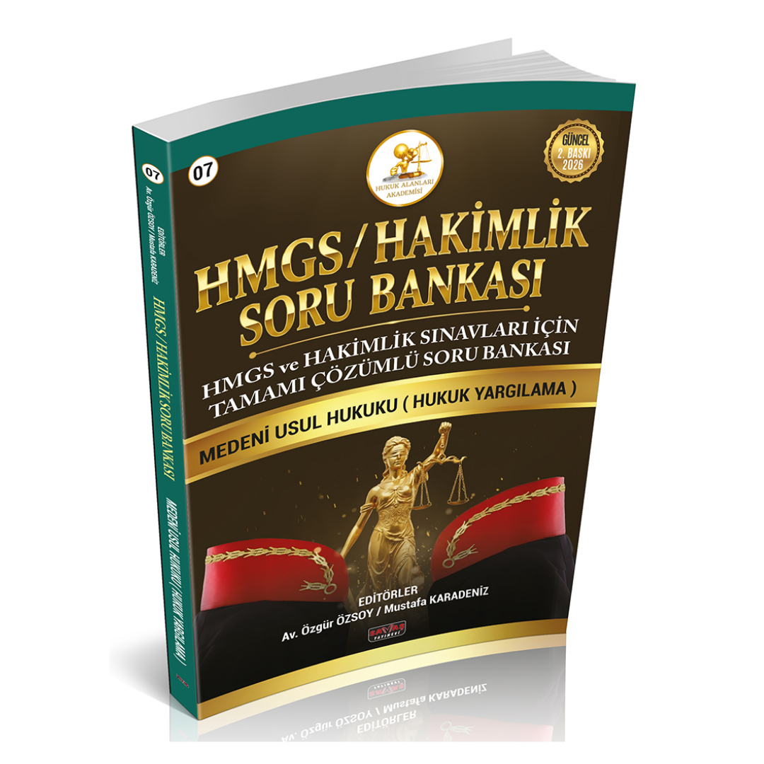 HMGS-HAKİMLİK Soru Bankası Medeni Usul Hukuku Savaş Yayınları