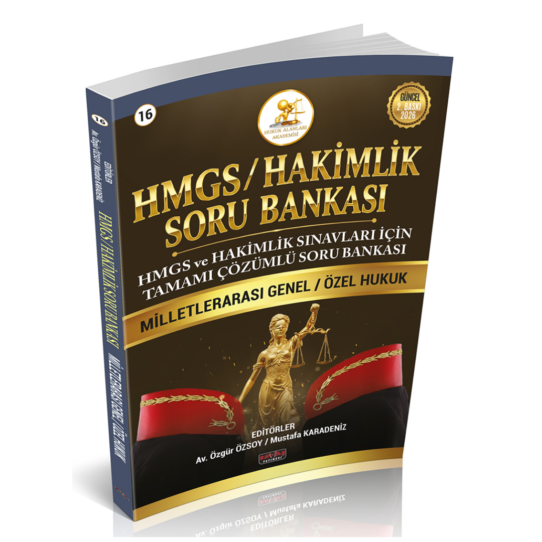 HMGS-HAKİMLİK Soru Bankası Milletlerarası Genel ve Özel Hukuk Savaş Yayınları
