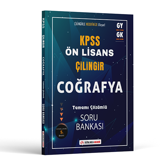 2024 KPSS Ön Lisans Çilingir Coğrafya Tamamı Çözümlü Soru Bankası Dijital Hoca
