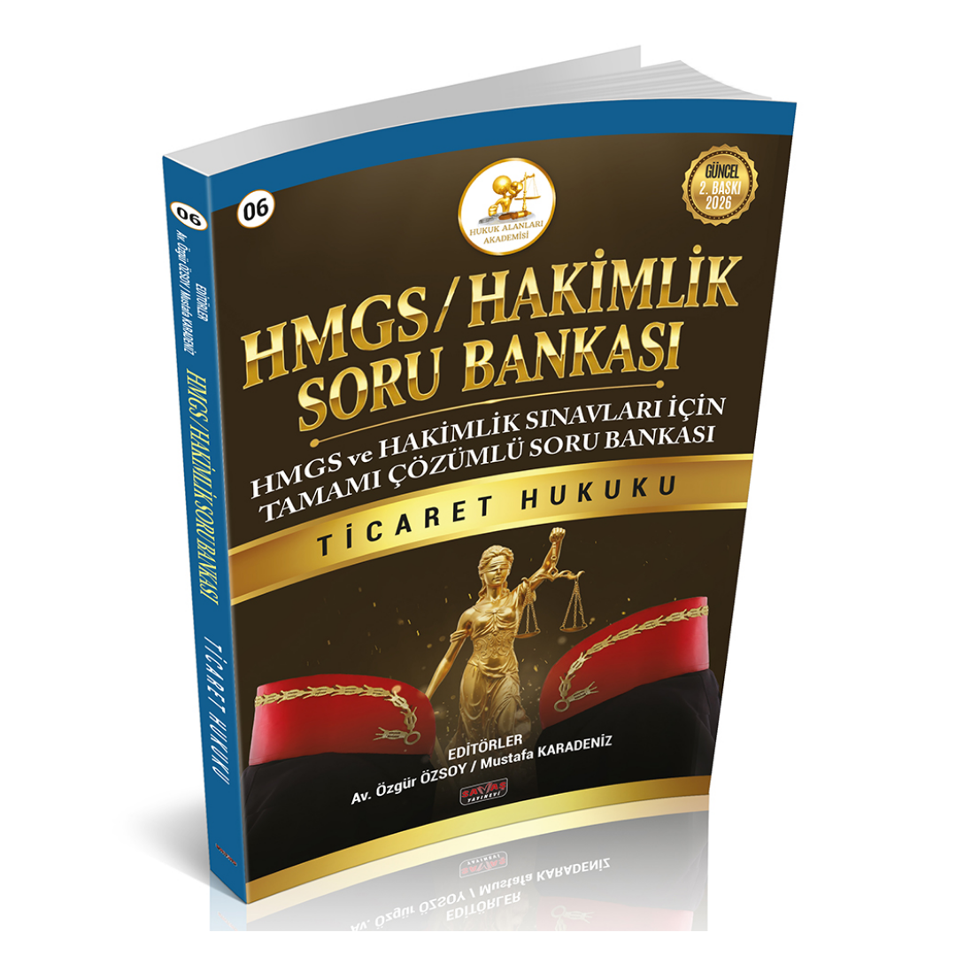 HMGS-HAKİMLİK Soru Bankası Ticaret Hukuku Savaş Yayınları