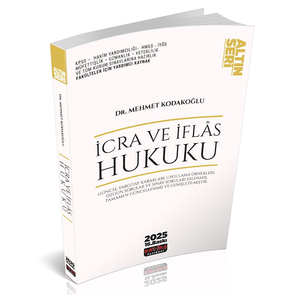 İcra ve İflas Hukuku Konu Anlatımı Savaş Yayınları