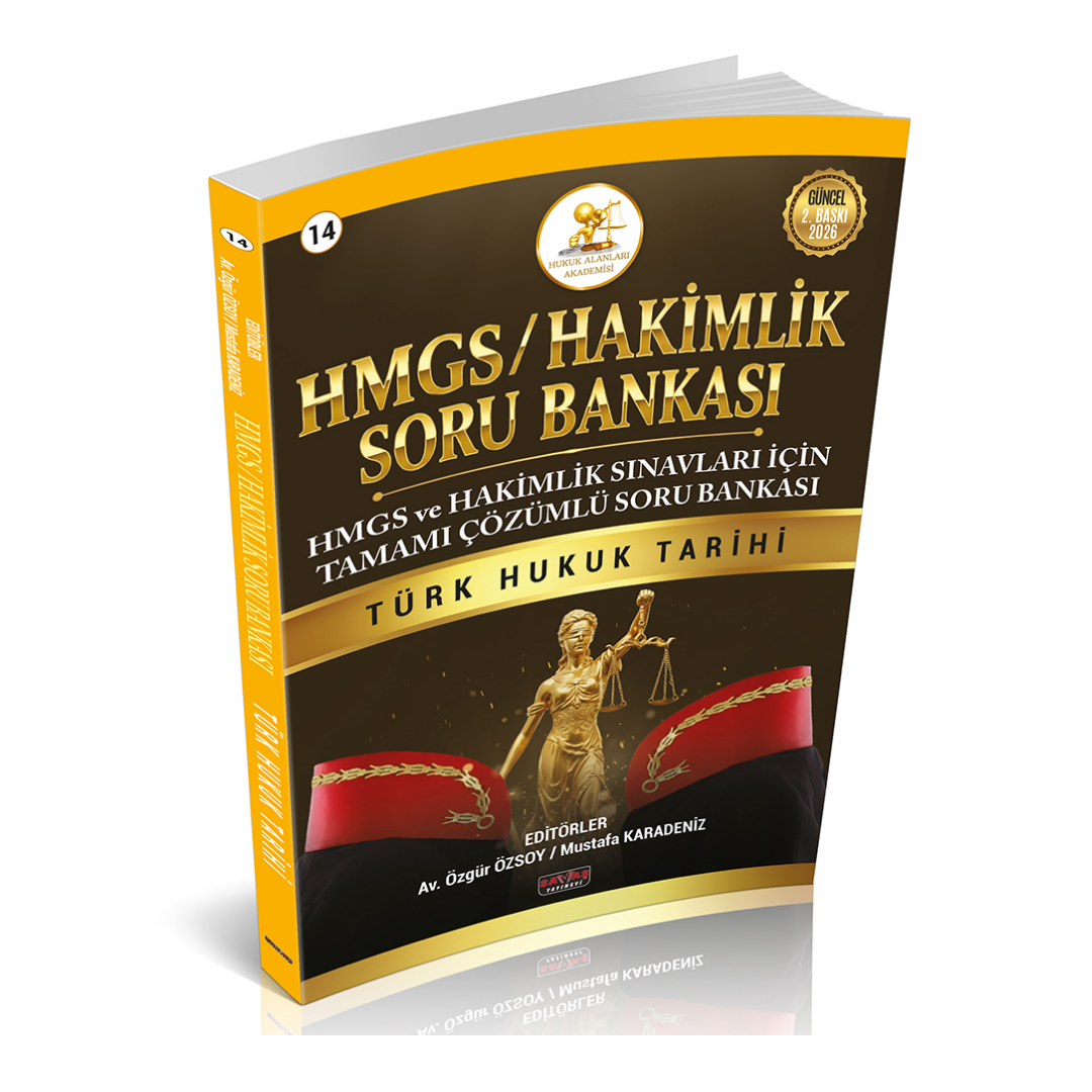 HMGS-HAKİMLİK Soru Bankası Türk Hukuk Tarihi Savaş Yayınları