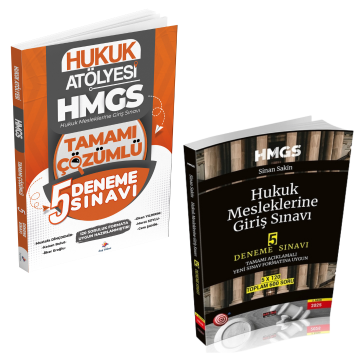Dizgi Kitap 2025 Hukuk Atölyesi Hmgs Hukuk Mesleklerine Giriş Sınavı Tamamı Çözümlü 5 Deneme Sınavı ve Savaş Yayınları 5 Deneme Seti