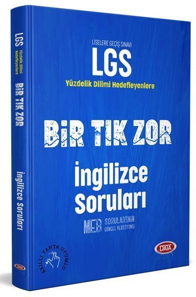 Data LGS Bir Tık Zor İngilizce Soruları Data Yayınları