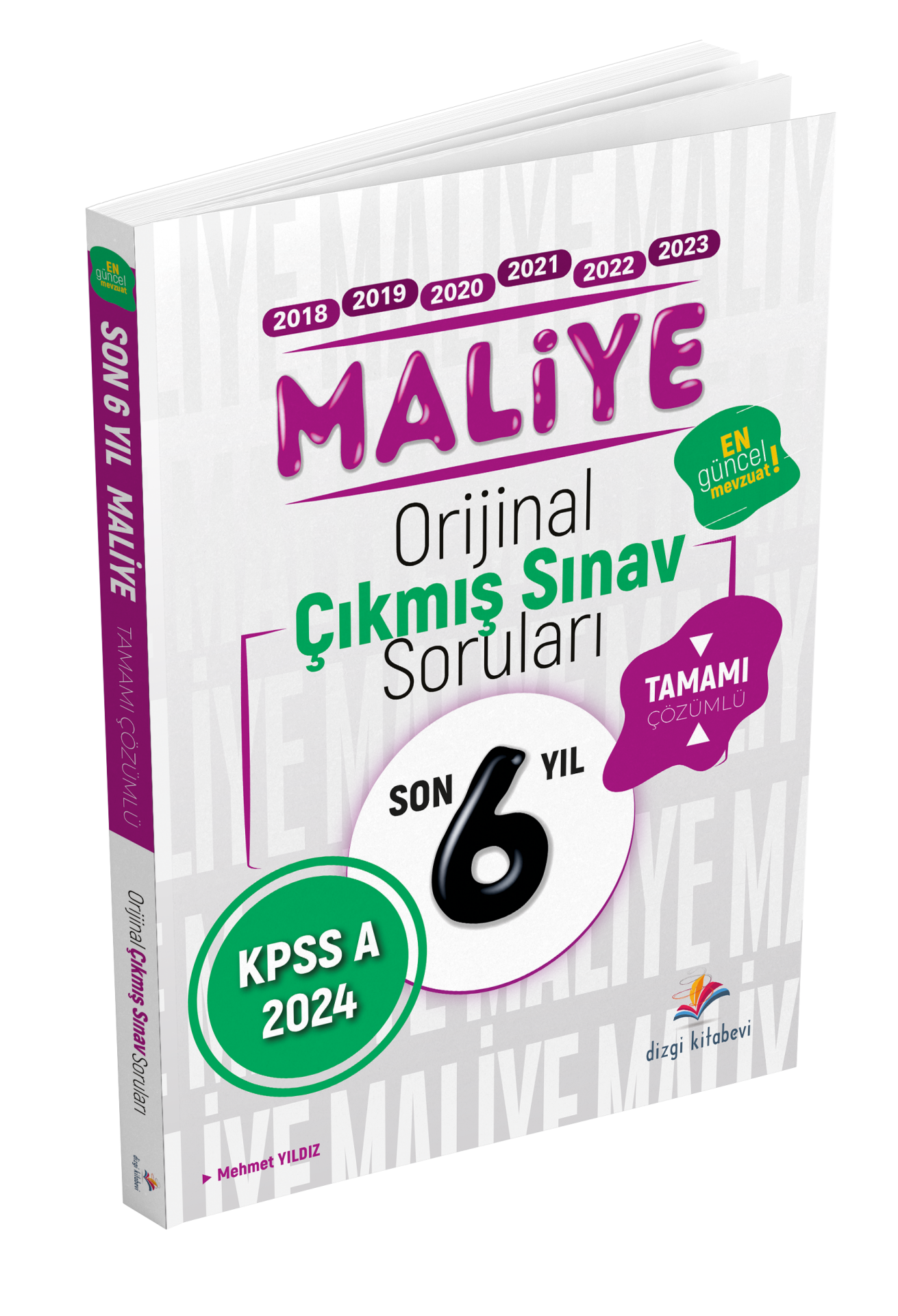 Dizgi Kitap KPSS A Maliye Son 6 Yıl Tamamı Çözümlü Orijinal Çıkmış Sorular 2024