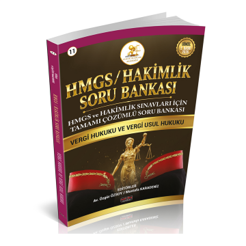 HMGS-HAKİMLİK Soru Bankası Vergi Hukuku ve Vergi Usul Hukuku Savaş Yayınları