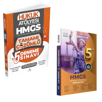 Dizgi Kitap 2025 Hukuk Atölyesi Hmgs Hukuk Mesleklerine Giriş Sınavı Tamamı Çözümlü 5 Deneme Sınavı ve Yetki Yayınları 5 Deneme Seti