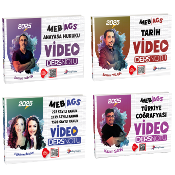 Dizgi Kitap MEB AGS Anayasa Hukuku, Mevzuat, Tarih, Türkiye Coğrafyası Video Ders Notu Seti 2025