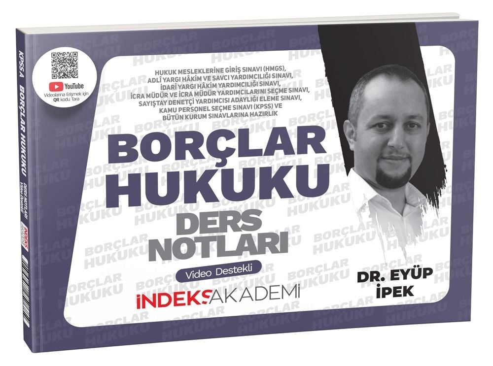 2025 KPSS A Grubu Borçlar Hukuku Video Ders Notları - Eyüp İpek İndeks Akademi Yayıncılık