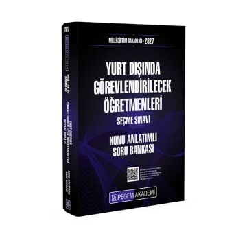 Pegem Akademi 2027 MEB Yurt Dışında Görevlendirilecek Öğretmenleri Seçme Sınavı Konu Anlatımlı Soru Bankası