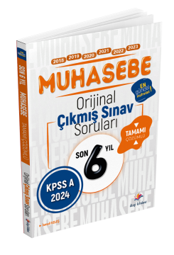 Dizgi Kitap KPSS A Muhasebe Son 6 Yıl Tamamı Çözümlü Orijinal Çıkmış Sorular 2024