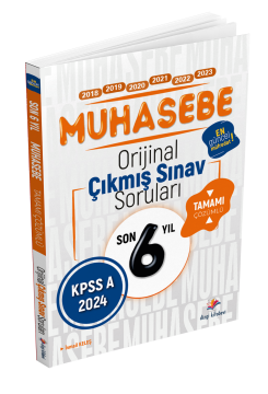 Dizgi Kitap KPSS A Muhasebe Son 6 Yıl Tamamı Çözümlü Orijinal Çıkmış Sorular 2024